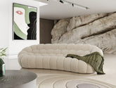 Divani Casa Yolonda Modern Curved Off White Fabric Sofa Model VGEV2126C-SOFA-C-00